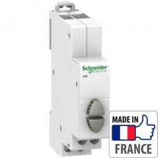 Кнопка управления на DIN-рейку Schneider Electric Acti 9 iPB, двойная кнопка, 1NO/1NO, серая/серая