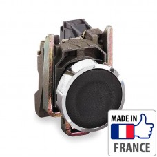 Кнопка с пружинным возвратом Schneider Electric XB4-B, черная, металл. основание, 1NO