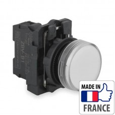 Кнопка с подсветкой Schneider Electric XB5-A, белый светодиод, пластик. основание, 1NO/1NC, 230-240В XB5AW31M5