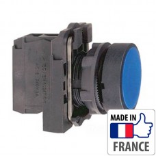 XB5AA61 Кнопка с пружинным возвратом Schneider Electric XB5-A, синяя, пластик. основание, 1NO