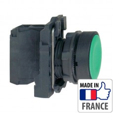 XB5AA31 Кнопка с пружинным возвратом Schneider Electric XB5-A, зеленая, пластик. основание, 1NO