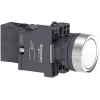 XA2EW31Q1 Кнопка с подсветкой, LED, 380В, белая, 1НО