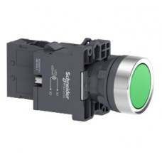 XA2EW33Q1 Кнопка с подсветкой, LED, 380В, зеленая, 1НО