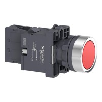 XA2EW34M1 Кнопка с подсветкой, LED, 220В, красная, 1НO