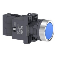 XA2EW36B1 Кнопка с подсветкой, LED, 24В, синяя, 1НО XA2EW36B1 Кнопка с подсветкой, LED, 24В, синяя, 1НО