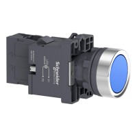 XA2EW36M1 Кнопка с подсветкой, LED, 220В, синяя, 1НВ XA2EW36M1 Кнопка с подсветкой, LED, 220В, синяя, 1НВ