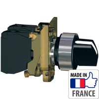 XB4BD53 Переключатель со стандартной ручкой Schneider Electric XB4-B, 3 положения, металл. основание, 2NO
