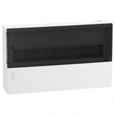 ⚡Щит навісний Mini Pragma димчаті двері, 1 ряд, 18 модулів, Schneider Electric, Італія (MIP12118S)