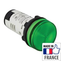 Сигнальная лампа со встроенным светодиодом Schneider Electric XB7, зеленая, в монолитном корпусе, 230В XB7EV03MP