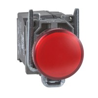 Сигнальная лампа со встроенным светодиодом Schneider Electric XB4-B, красная, металл. основание, 230-240В (XB4BVM4) Сигнальная лампа со встроенным светодиодом Schneider Electric XB4-B, красная, металл. основание, 230-240В (XB4BVM4)