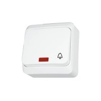 Кнопка с подсветкой Prima белая WDE001015