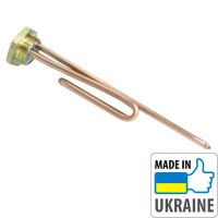 ТЭН 2 кВт, гайка, прямой, под анод М6 (нержавеющая сталь)
