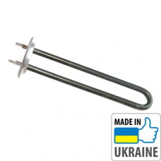 ТЕН 2 кВт подвійний (1,0+1,0) гнутий з трубкою під 1 термодатчик (нержавіюча сталь)