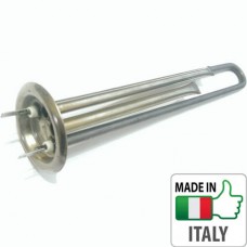 ТЕН 1,3 кВт мідний, прямий з трубками під 2 термодатчика, під анод М4