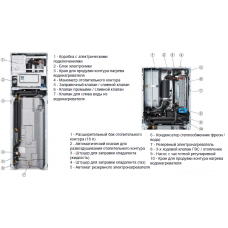 Гідроспліт-система для будинку до 70 м² з водонагрівачем Vaillant