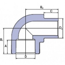PP-R Колено (угол) 90° ВН, d=16мм, Wavin Ekoplastik, SKO116XXXX