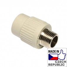 PP-R Переход с металлической наружной резьбой 3/4”x25мм, Wavin Ekoplastik, SZE02525XX