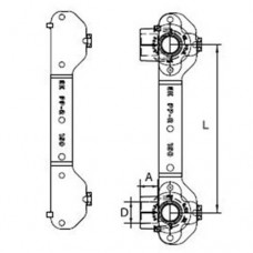 PP-R Планка установочная для смесителя, Wavin Ekoplastik, SDNKXXXXXX