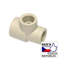 PP-R Тройник переходной с двух сторон 32x20x25мм, Wavin Ekoplastik, STKR0322520