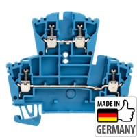 1021580000 Клемма двухуровневая WDK 2.5 BL, 2,5 мм.кв 1021580000 Клемма двухуровневая WDK 2.5 BL, 2,5 мм.кв