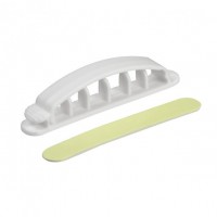 ⚡Фіксатор кабеля unica system+ білий (5шт.) (INS61209)