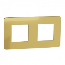 ⚡Рамка 2-х постовая Unica New золото/бежевый (NU280460)