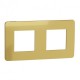 ⚡Рамка 2-х постова Unica New золото/бежевий (NU280460)