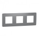 ⚡Рамка 3-х постовая Unica New дымчато-серый/белый (NU280621)