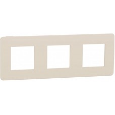 ⚡Рамка 3-х постовая Unica New бежевый/бежевый (NU280644)