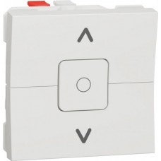 ⚡Вимикач для жалюзі 2-х клавішний 6А 2 модулі Unica New білий (NU320818)