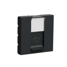 ⚡Центральная плата RJ45 Keystone/Systimax 2 модуля антрацит (NU946154)